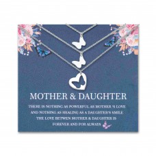 Tarsus Mother Daughter Matching Butterfly Necklace Set for 2/3Pcs, Meaningful Mother's Day Christmas Birthday Gifts for Mom Daughters Tarsus Mother Daughter Matching Butterfly Necklace Set for 2/3Pcs, Meaningful Mother's Day Christmas Birthday Gifts for Mom Daughters