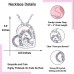 Tarsus Lucky Unicorn Necklace to My Daughter/Granddaughter, Heart Pendant Necklace Gifts Ideas for Teenage Girls Women-granddaughter