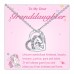 Tarsus Lucky Unicorn Necklace to My Daughter/Granddaughter, Heart Pendant Necklace Gifts Ideas for Teenage Girls Women-granddaughter