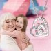 Tarsus Lucky Unicorn Necklace to My Daughter/Granddaughter, Heart Pendant Necklace Gifts Ideas for Teenage Girls Women-granddaughter