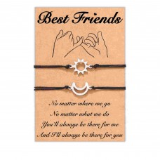 2/3 Pcs Tarsus Friend/Sister/Bestie Bracelets Set Pinky Promise Bracelets Birthday Gifts for Women Girls-Tar-604-friend-2