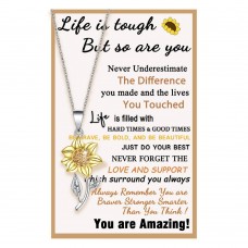Tarsus Inspirational Gifts for Women, Get Well Soon Gifts Encouragement Inspirational Necklace for Women Friend Teen Teenage Girls Gifts Ideas Sunflower Gifts Jewelry Tar-031-Life Touch Tarsus Inspirational Gifts for Women, Get Well Soon Gifts Encouragement Inspirational Necklace for Women Friend Teen Teenage Girls Gifts Ideas Sunflower Gifts Jewelry Tar-031-Life Touch
