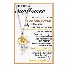 Tarsus Sunflower Necklace Hypoallergenic Jewelry Gifts for Bestfriend Women girls-Tar-031-Necklace-B