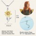 Tarsus Daughter Gifts from Mom, Adjustable Dainty Sunflower Necklace, with Meaningful Poem Card Included-Tar-031-Necklace-Daughter