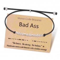 Tarsus Morse Code Bracelets, Funny Birthday Gifts for Women Teenage Girls Friend Tar-035-Badaxx