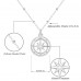 Tarsus Graduation Gifts for Her 2021, Compass Necklace for Women Girls, Chain 18+2 inches-S