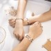 Tarsus 2/3Pcs Best Friend Bracelets Friendship BFF Matching Distance Heart Bracelet for Women Girls Teen Men-4X