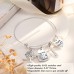 Teacher Gifts for Women, Teacher Bangle Bracelet Best Thank You Teacher End of Year Christmas Valentine Gifts for Teacher Appreciation Tar-365-tree
