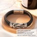 Tarsus Nephew Gifts from Auntie, Nephew Leather Bracelet from Aunt Uncle, Teenage Teen Boys Gift Ideas, Confirmation Christmas Birthday Gifts for Nephew Tar-369-nephew