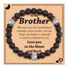 Tarsus Gifts for Brother, Brother Gifts from Sister, Christmas Gifts for Brother Older Brother Bracelet Father's Day Birthday Gifts for Brother Adult Tar-382-Lava Stone-brother Tarsus Gifts for Brother, Brother Gifts from Sister, Christmas Gifts for Brother Older Brother Bracelet Father's Day Birthday Gifts for Brother Adult Tar-382-Lava Stone-brother