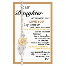 Tarsus Daughter Gifts from Dad, Daughter Bracelets Jewelry Birthday Valentines Christmas Gifts for Daughters from Father Tar-621-Daughter-D