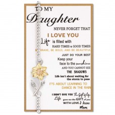 Tarsus Daughter Gift from Mom, Daughter Bracelets  Jewelry from Mom Dad , Birthday Valentines Day Gifts for Daughters from Mothers Tar-621-Daughter