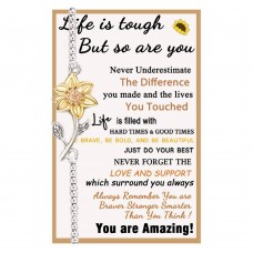 Tarsus Inspirational Gifts for Women, Get Well Soon Gifts Encouragement Inspirational Bracelets for Women Friend Teen Teenage Girls Gifts Ideas Sunflower Gifts Bracelet Jewelry Tar-621-Life Touch Tarsus Inspirational Gifts for Women, Get Well Soon Gifts Encouragement Inspirational Bracelets for Women Friend Teen Teenage Girls Gifts Ideas Sunflower Gifts Bracelet Jewelry Tar-621-Life Touch