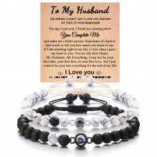 Tarsus Gifts for Husband from Wife, I Love You Gifts for Him Couples Bracelets Jewelry Valentines Christmas Husband Birthday Gifts Tar-622-Husband