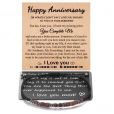 Tarsus Best Anniversary Gifts for Him, Handmade Bracelets Romantic 1 Year Happy Anniversary Gifts for Boyfriend Husband Men Tar-624-Anniversary Tarsus Best Anniversary Gifts for Him, Handmade Bracelets Romantic 1 Year Happy Anniversary Gifts for Boyfriend Husband Men Tar-624-Anniversary