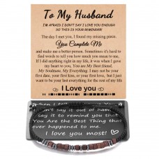 Tarsus Gifts for Husband, I Love You Gifts for Him Husband Bracelets Jewelry Valentines Christmas Husband Birthday Gifts from Wife Tar-624-Husband Tarsus Gifts for Husband, I Love You Gifts for Him Husband Bracelets Jewelry Valentines Christmas Husband Birthday Gifts from Wife Tar-624-Husband