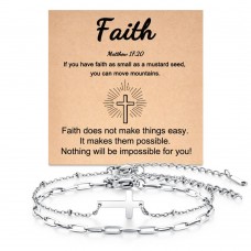 Tarsus Cross Bracelet for Women, Religious Christian Gifts for Women Faith, Inspirational Gifts Catholic Cross Jewelry for Women Friend Dainty Bracelets Tar-626-Cross Faith-Silver Tarsus Cross Bracelet for Women, Religious Christian Gifts for Women Faith, Inspirational Gifts Catholic Cross Jewelry for Women Friend Dainty Bracelets Tar-626-Cross Faith-Silver