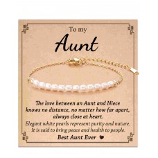 Tarsus Aunt Gifts from Niece, Pearl Bracelet Christmas Mothers Day Birthday Gifts Jewelry for Aunt Auntie Tar-627-Aunt-Gold Tarsus Aunt Gifts from Niece, Pearl Bracelet Christmas Mothers Day Birthday Gifts Jewelry for Aunt Auntie Tar-627-Aunt-Gold