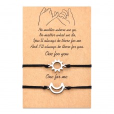 Tarsus Pinky Pomise Matching Relationship Bracelets for Best Friends Couple Family-sun